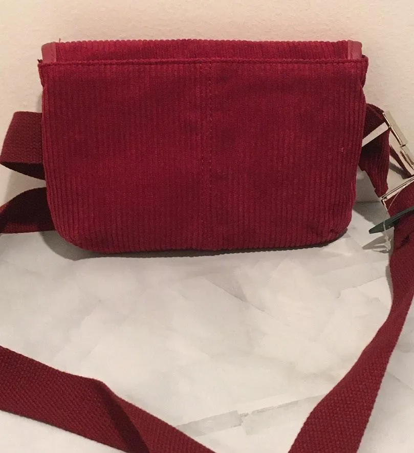Corduroy Crossbody Red - Image 4