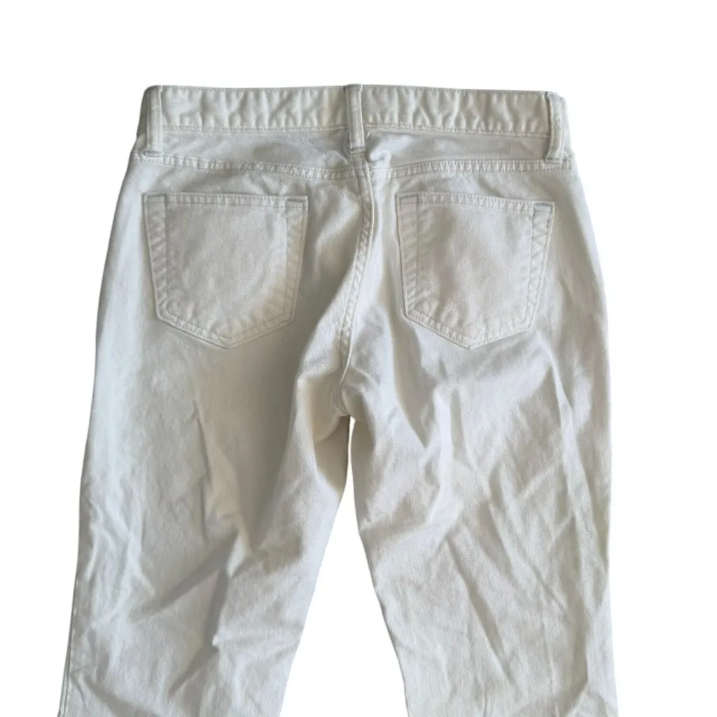 GAP Long and Lean White Denim Bootcut Jeans Size 27 - Image 2