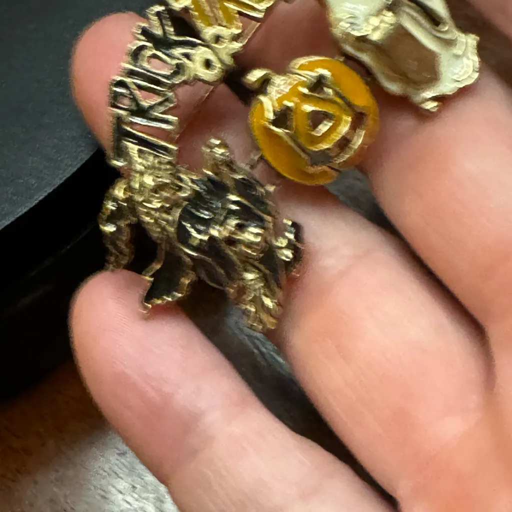 VINTAGE TRICK OR TREAT PUMPKIN, WITCH, AND GHOST BROOCH Orange - Image 9