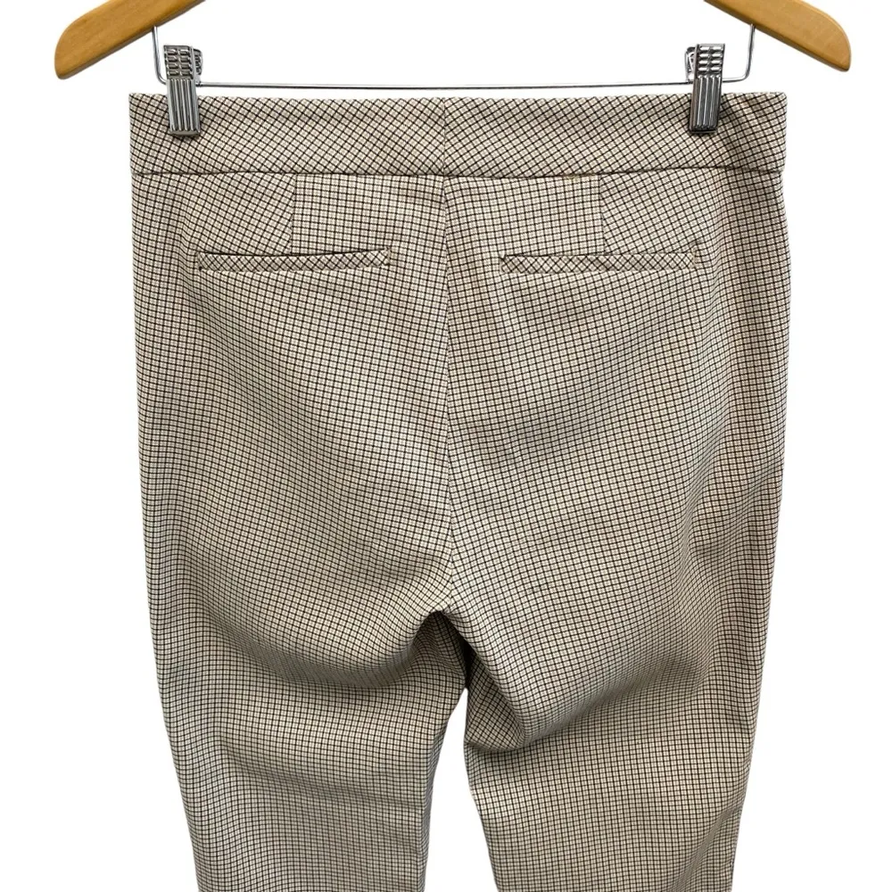 Crosby Mid Rise Plaid Ankle Length Skinny Leg Trouser Pants Size 4 - Image 9