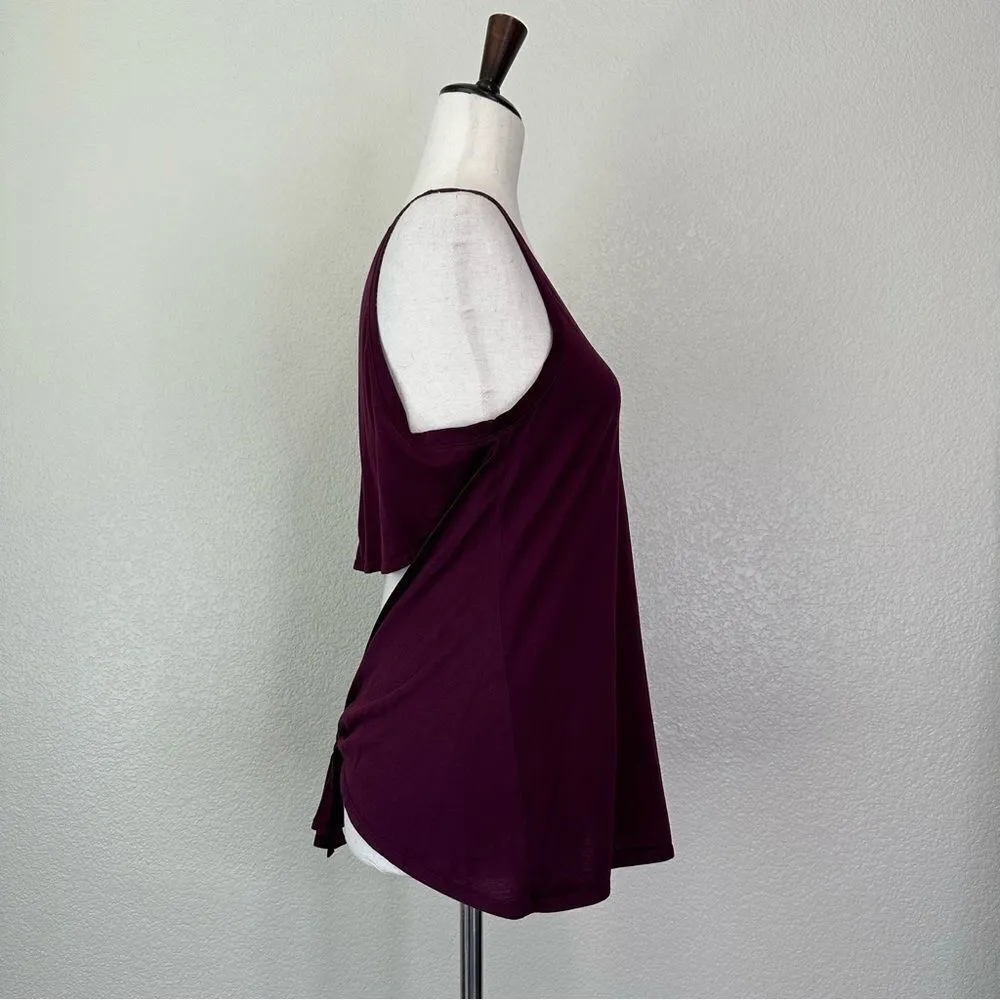 Fabletics Mariela Tie Back Purple Athletic Tank Top - Image 6