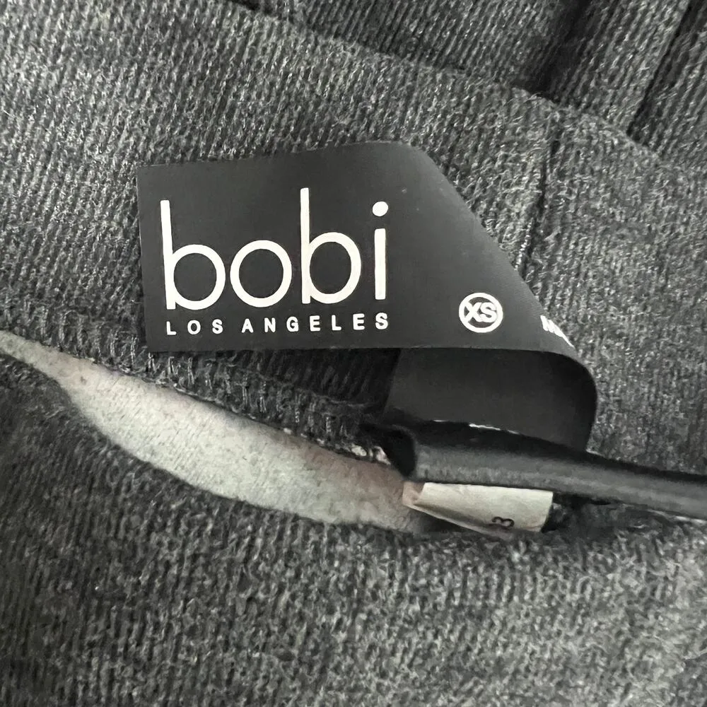 bobi Los Angeles High Rise Womens Charcoal Activewear Wide Leg Soft Pants Sz XS - Image 2