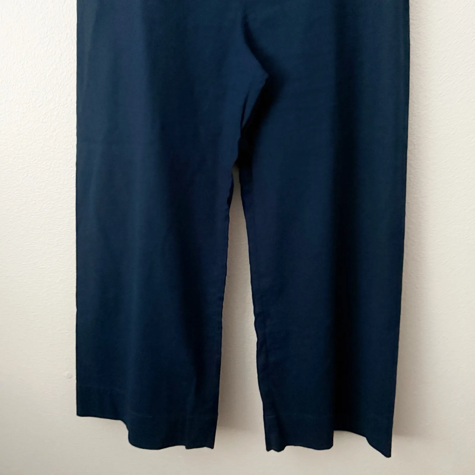 MAEVE x ANTHROPOLOGIE | The Colette Magic Fabric Wide-Leg Pants Navy Blue | 31 - Image 4