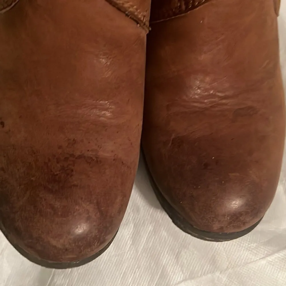 B.o.c Brown Leather Booties Size 7.5 Brown - Image 6