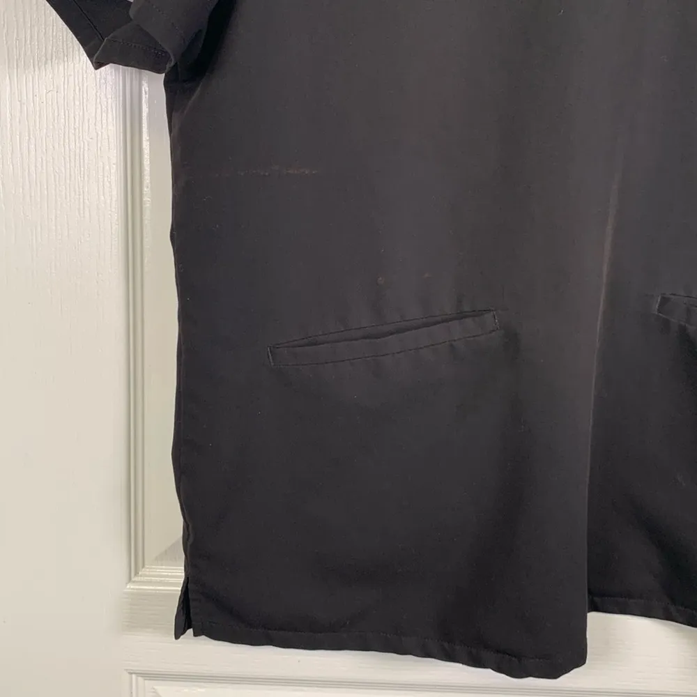 Figs Black V-Neck Casma Scrub Top Medical Hospital Doctor Nurse Size XXL EUC - Image 5