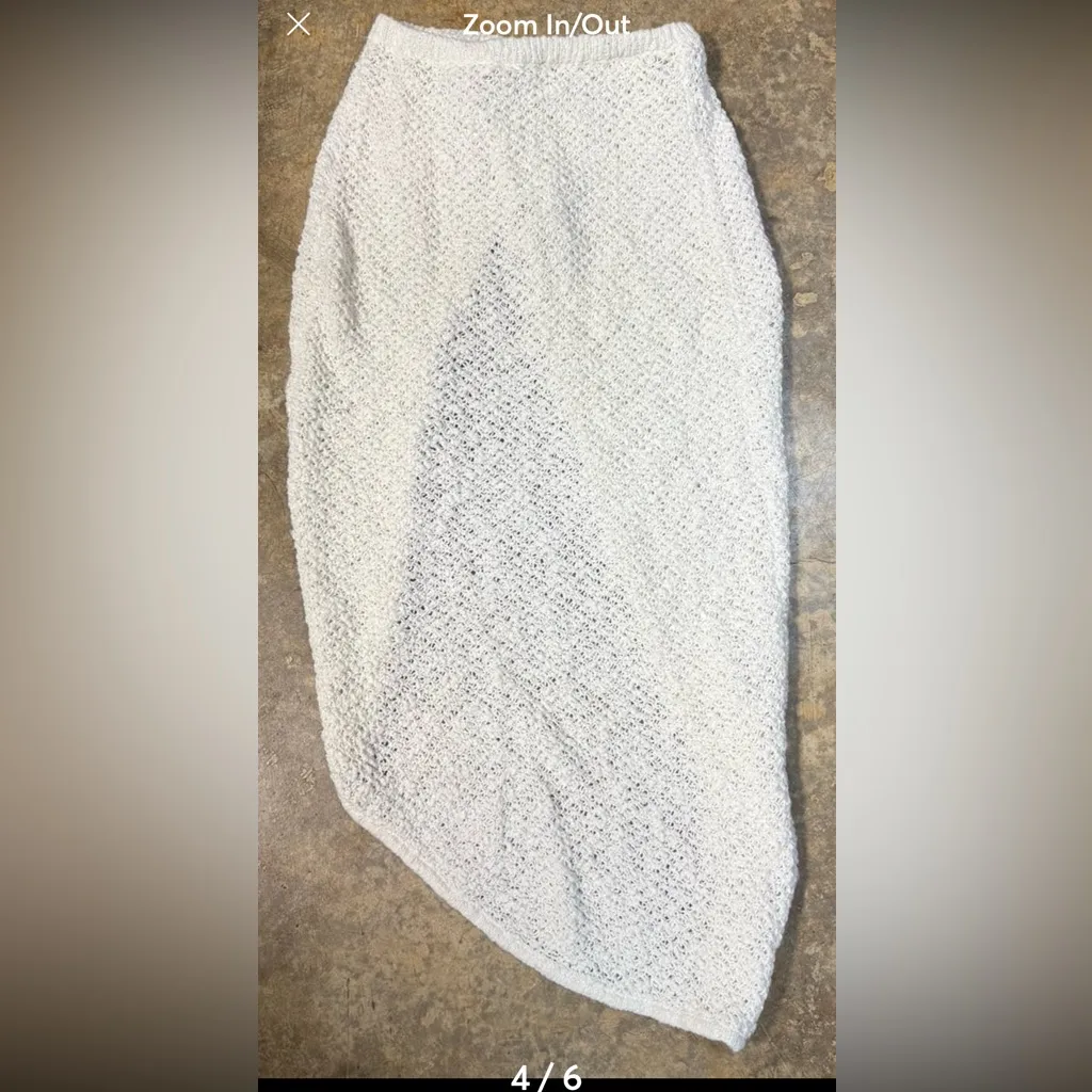 Out From Under Amora Crochet
Midi Skirt Cover-Up. Size Small - Image 4