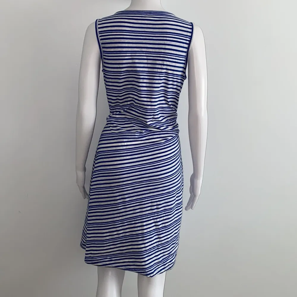 Talbots Petite Women’s Nantucket Blue and White Striped Dress - Image 5