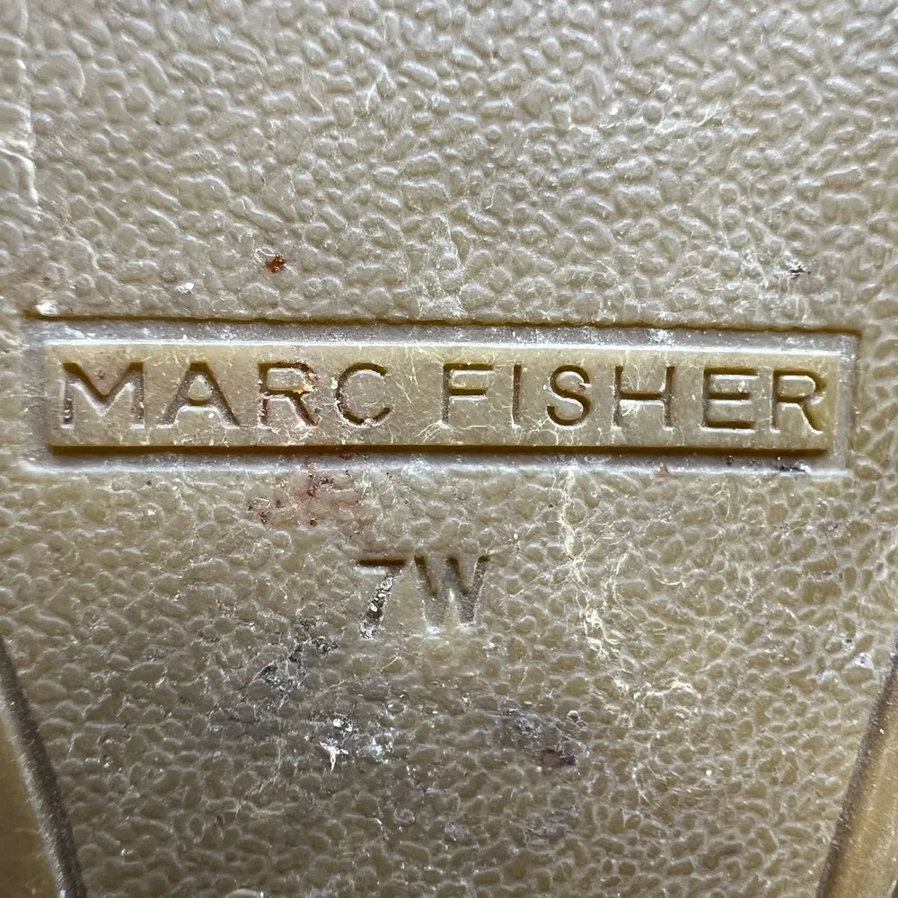 Marc Fisher Kadria Ruched Suede Espadrille Wedges Women's 7 US - Image 9