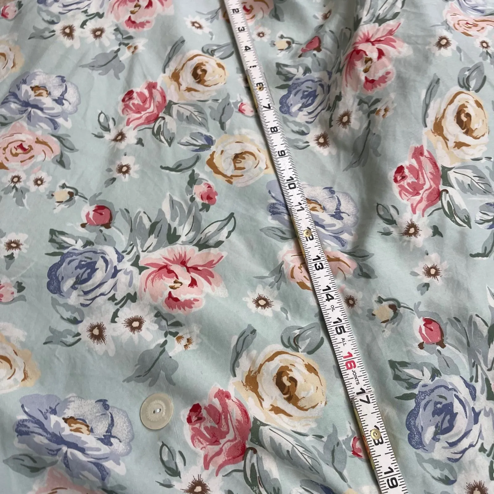 Ali Miles Petites Floral Print Two Piece Outfit Top Skirt Size 14 vintage USA Green - Image 15