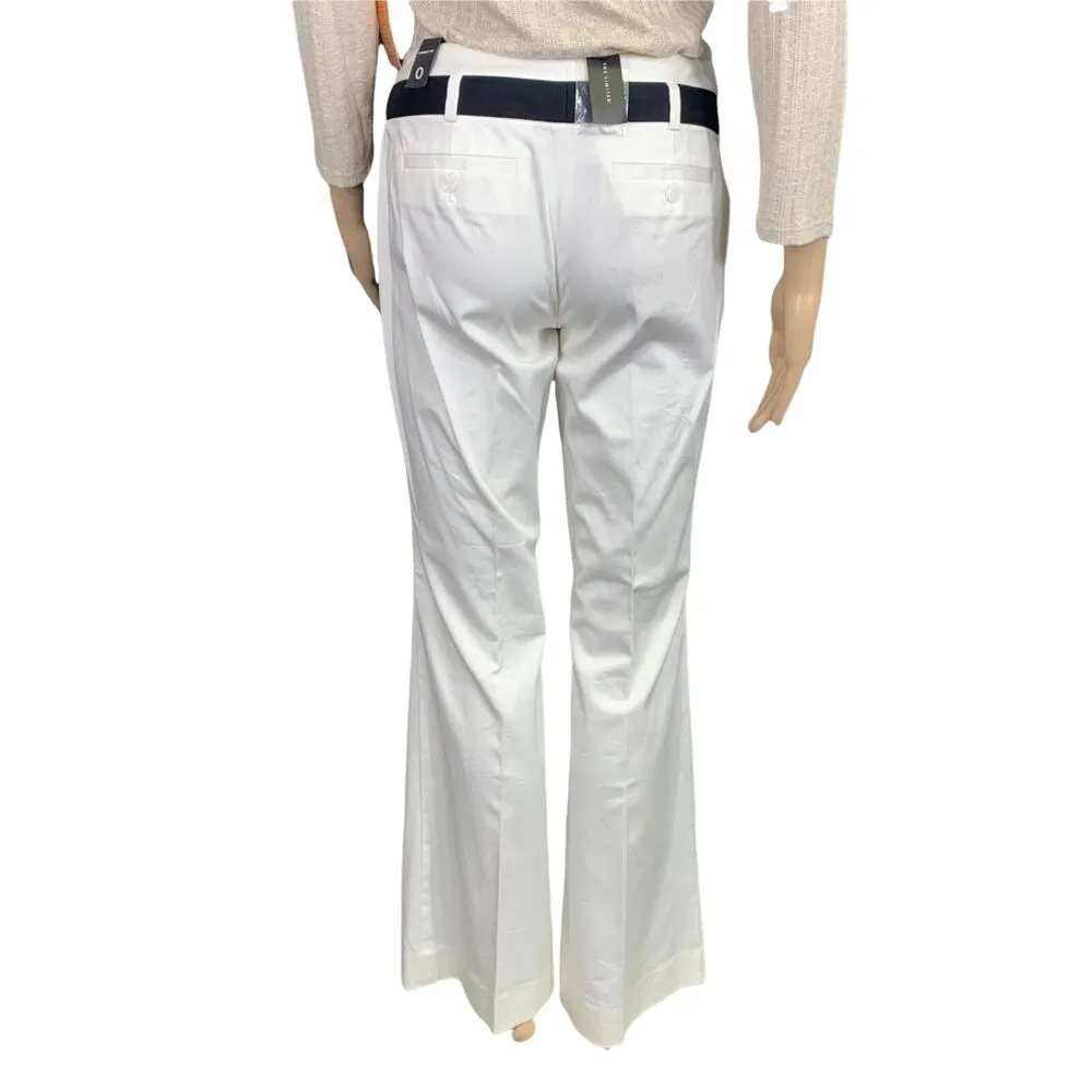 The Limited Womens Cassidy Fit Flare Leg Dress Pants Ivory Black Size 0 - Image 3