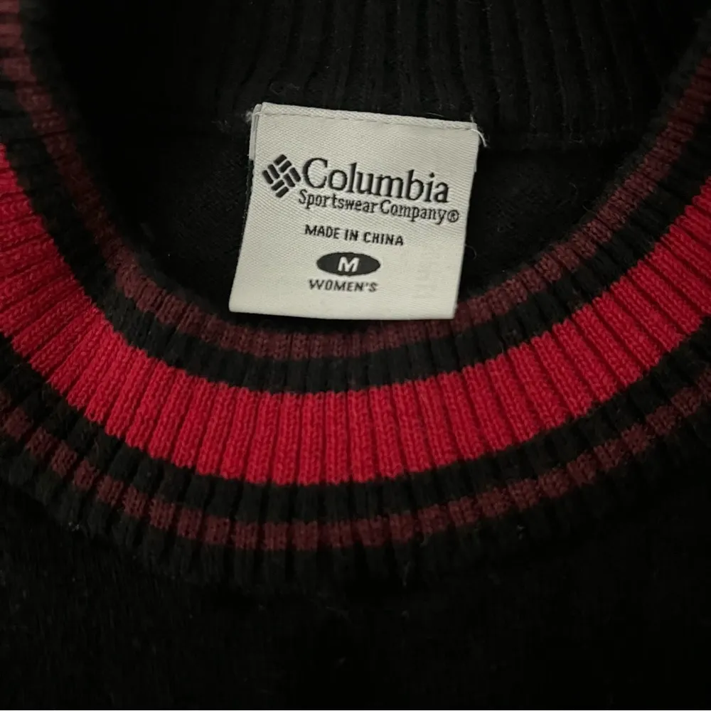 Columbia Wool Blend Winter Snowflake Sweater sz M - Image 9