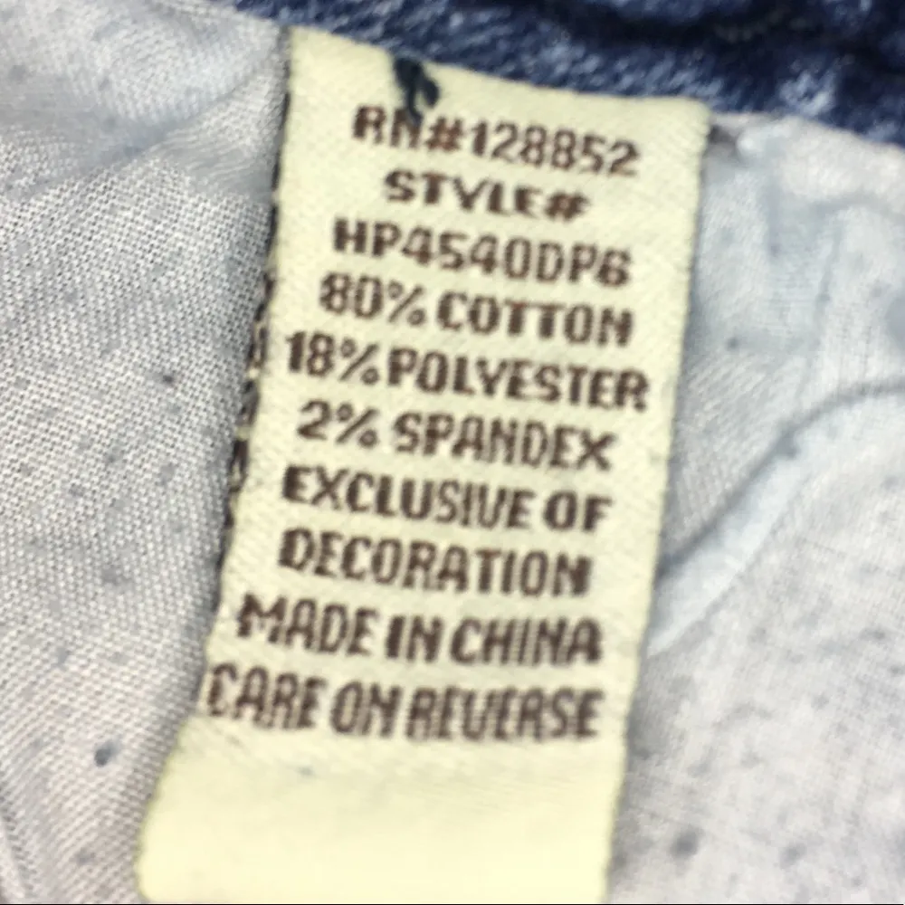 Skinny Lily Acid Wash Blue Denim Distressed Jeans, 5 Juniors - Image 12