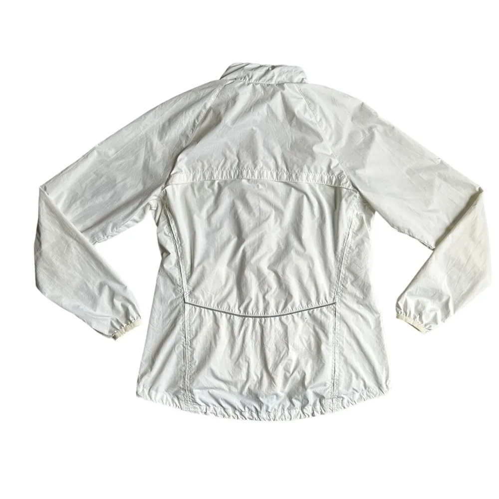 Nike Jacket Womens Medium Full Zip White Long Sleeve Outdoor Lightweight - Image 2