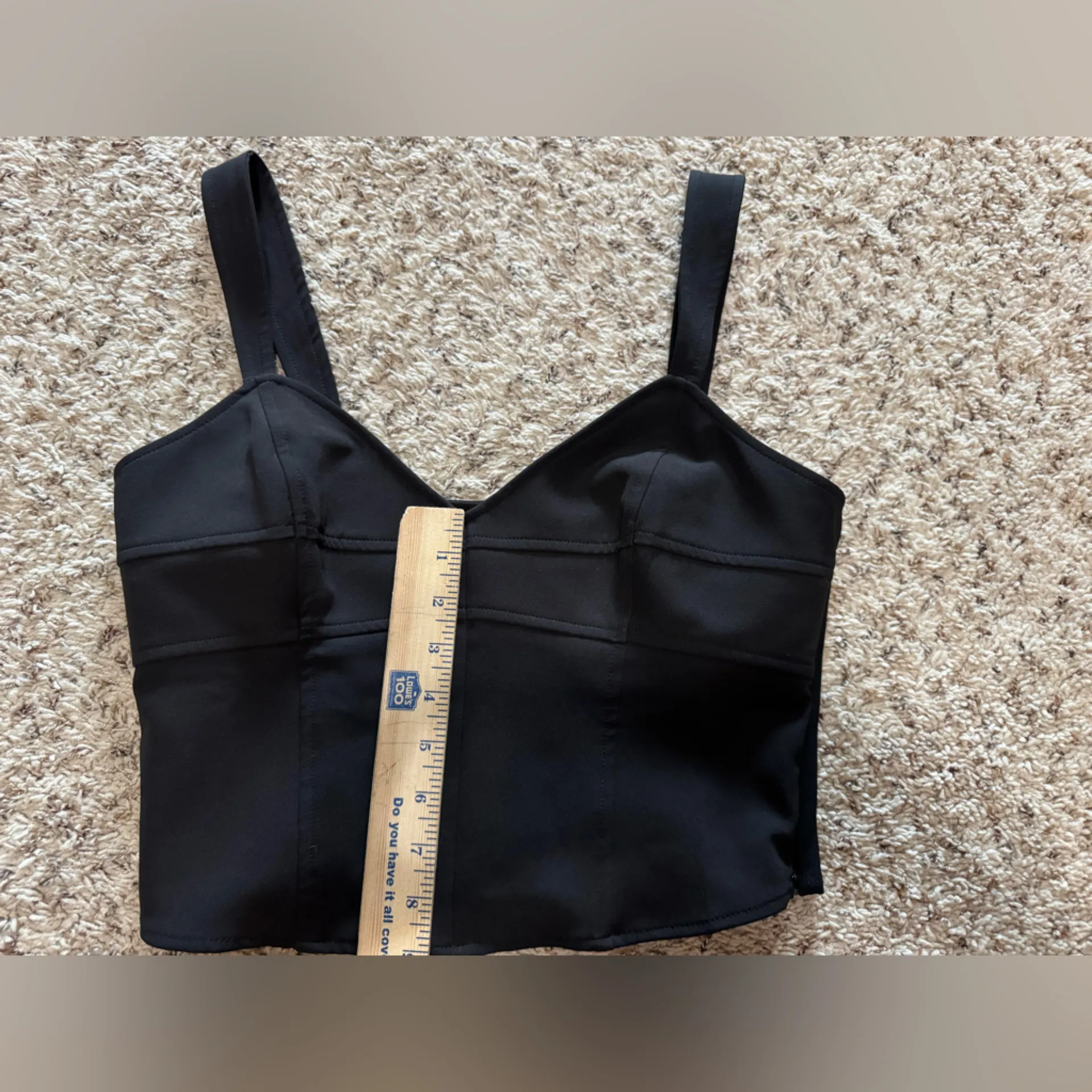 Leith Black Bustier, Corset Top Size‎ M - Image 9