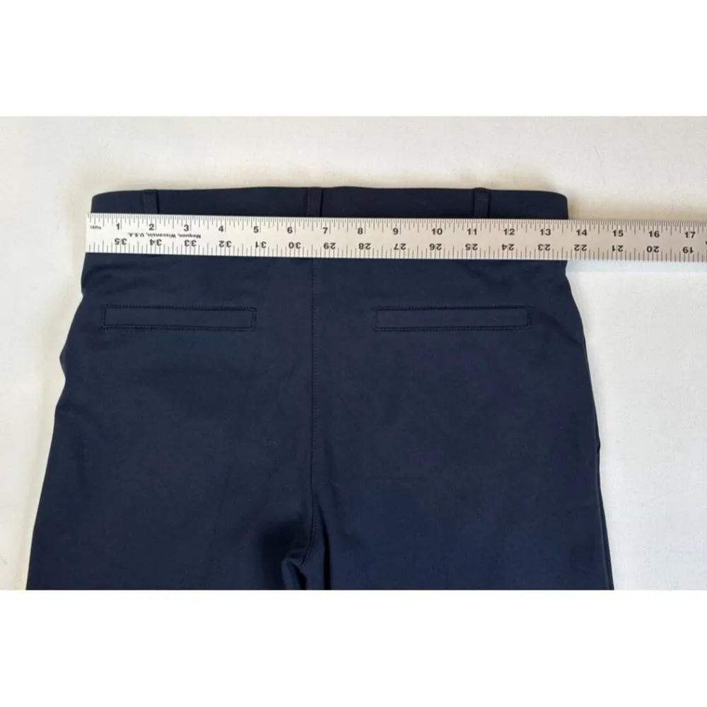 Betabrand Classic Dress Pant Yoga Pant Small Pull on Pants Navy Blue - Image 8