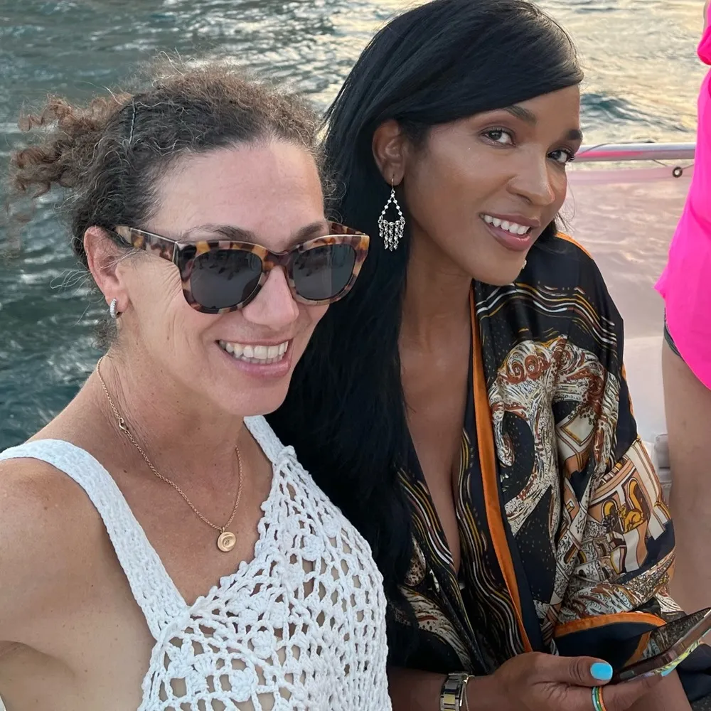 Rebecca Taylor “Crochet Doily” white moonstone open knit tank top Size … - Image 15