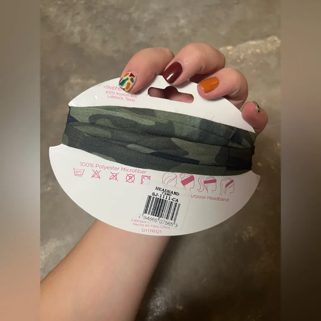 New Camo Headband Green - Image 2
