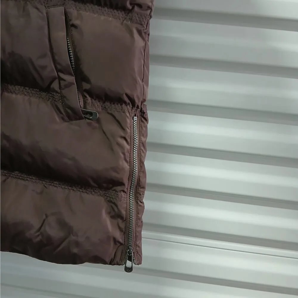 Noize Ophelia Hooded Parka Ski Jacket Women Small Brown Quilted Puffer Coat Snow - Image 4