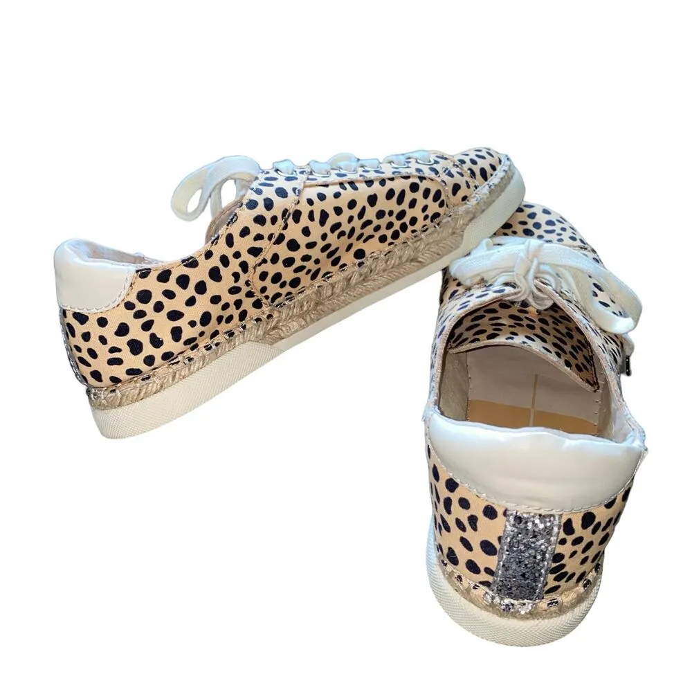 Dolce Vita Morris Leopard Espadrille Lace Up Sneakers Size 9M - Image 3