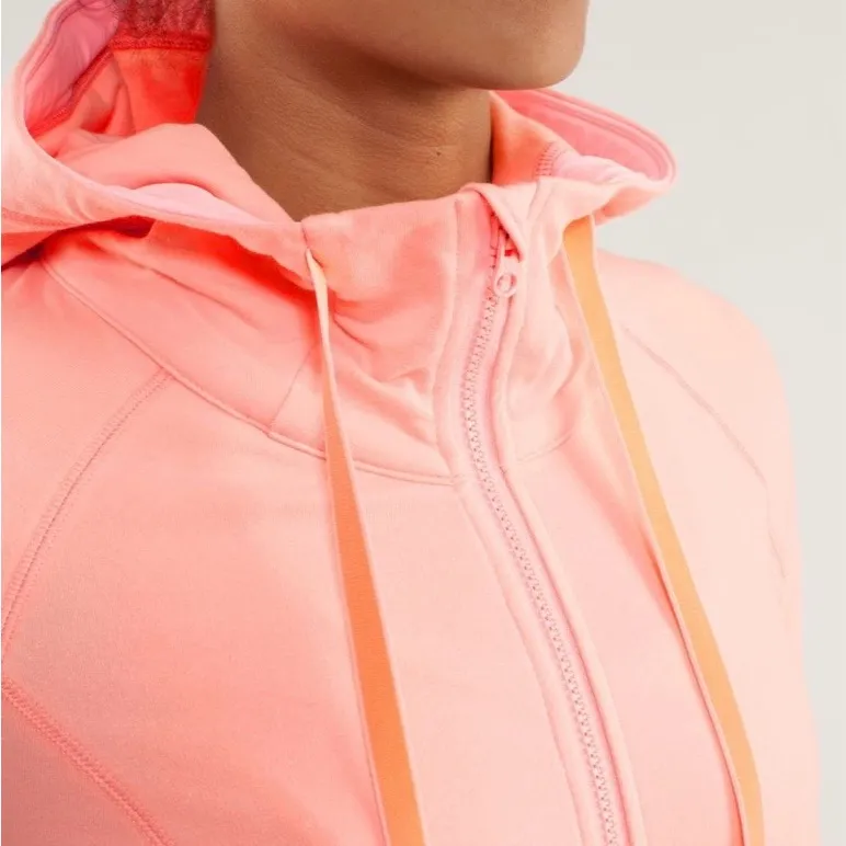 Lululemon Rejuvenate Hoodie Jacket Coat Bleached Coral 2013 Retired Rare Size 2 - Image 4