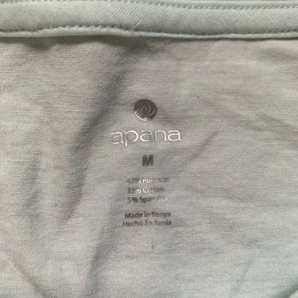 Apana Light Blue Long Sleeve Workout Shirt M - Image 3