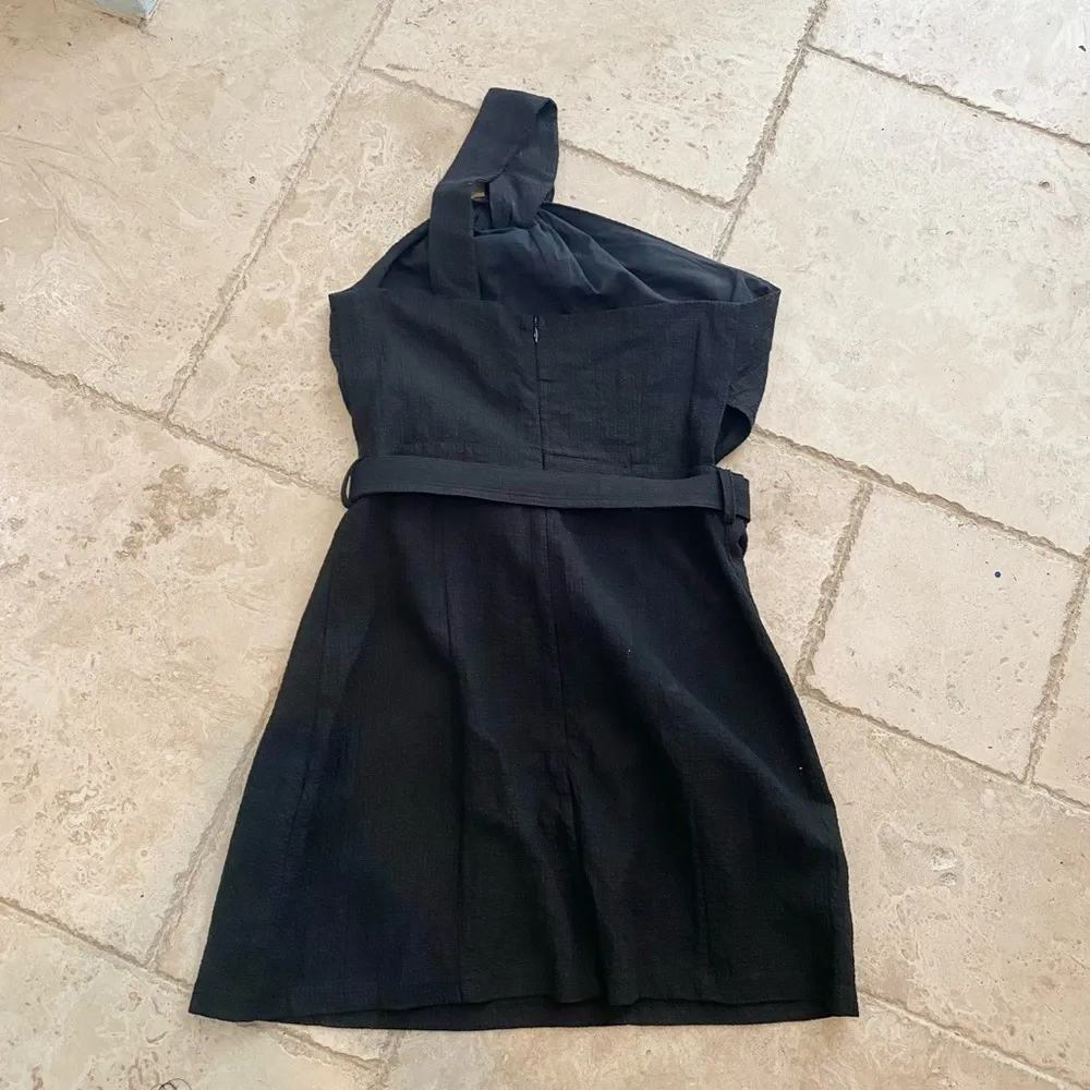 Suboo Faith Twist Mini Dress Size Large EUC Black - Image 5