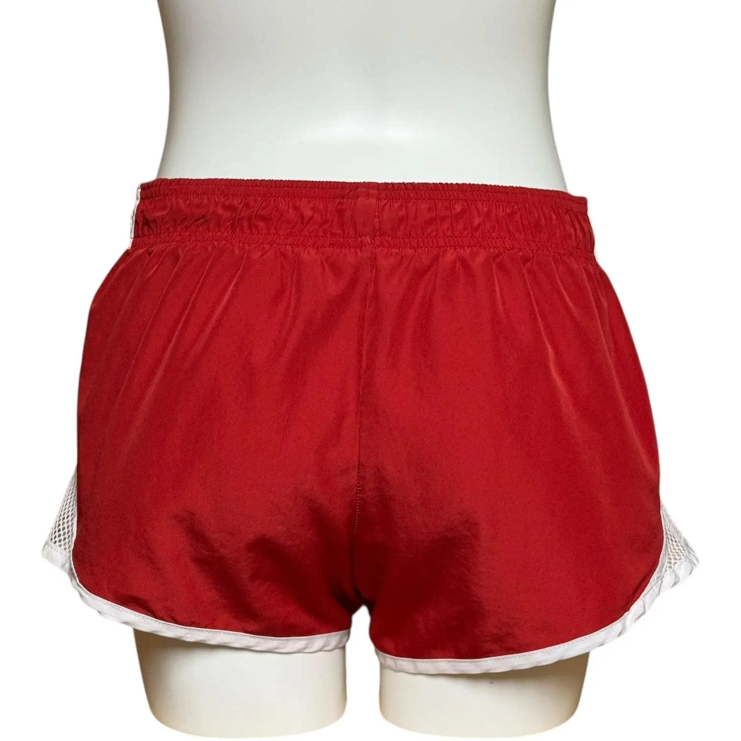 Pony Retro Lined Running Shorts Red White Medium - Image 3
