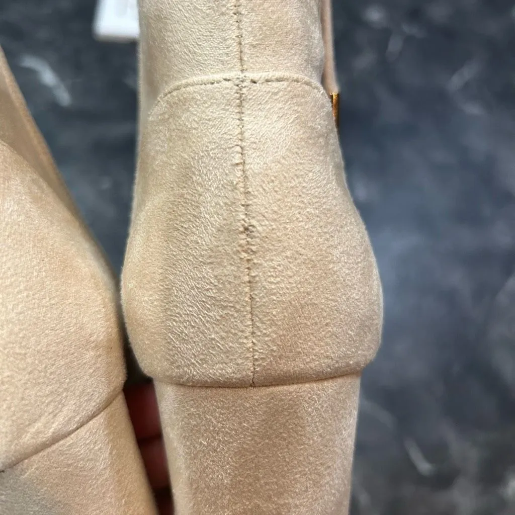 ZBY Amazon Women’s 8.5 Pointed Toe Beige  Dressy Fall Booties New - Image 5