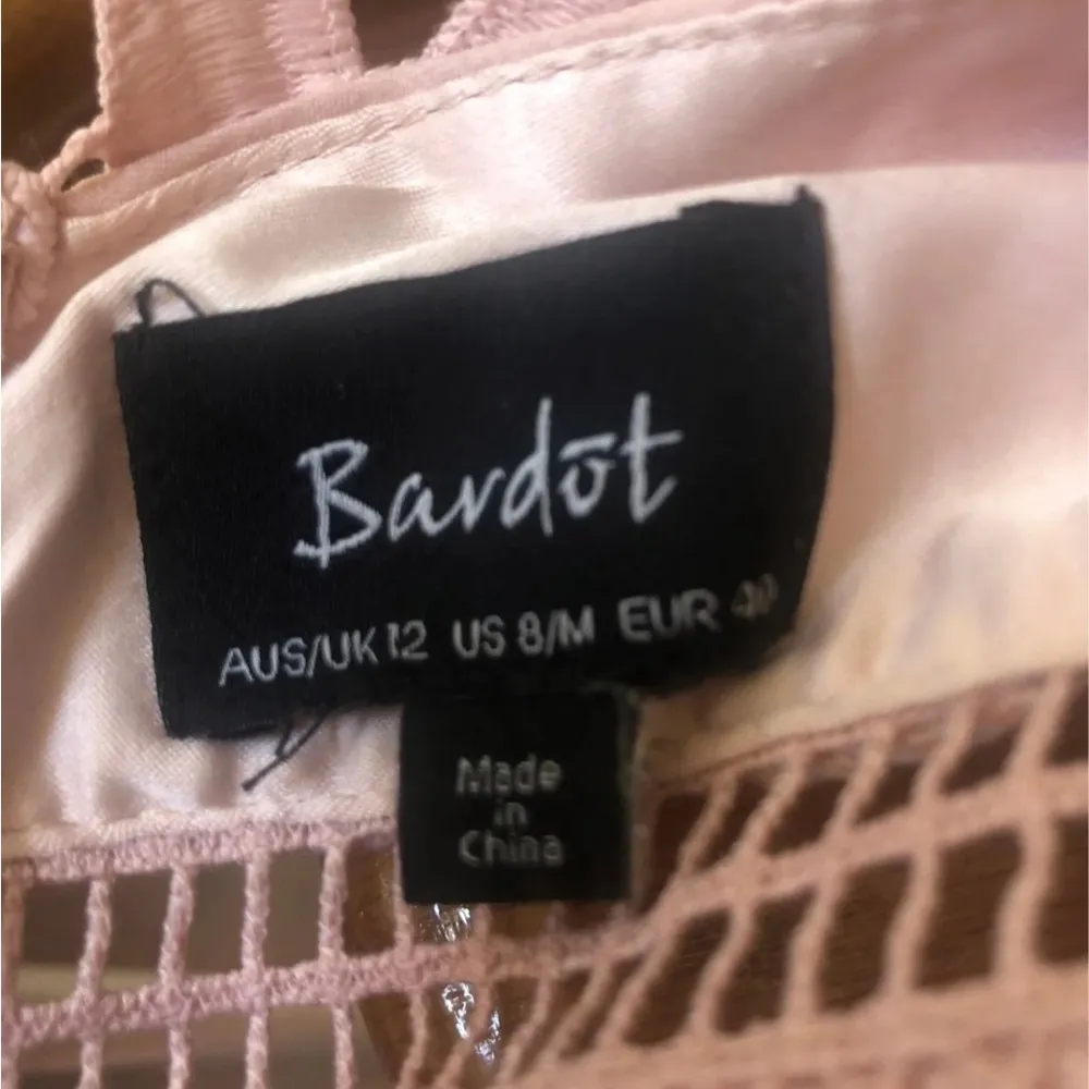 Bardot Pink Ruched Embellished Midi Dress - Image 6