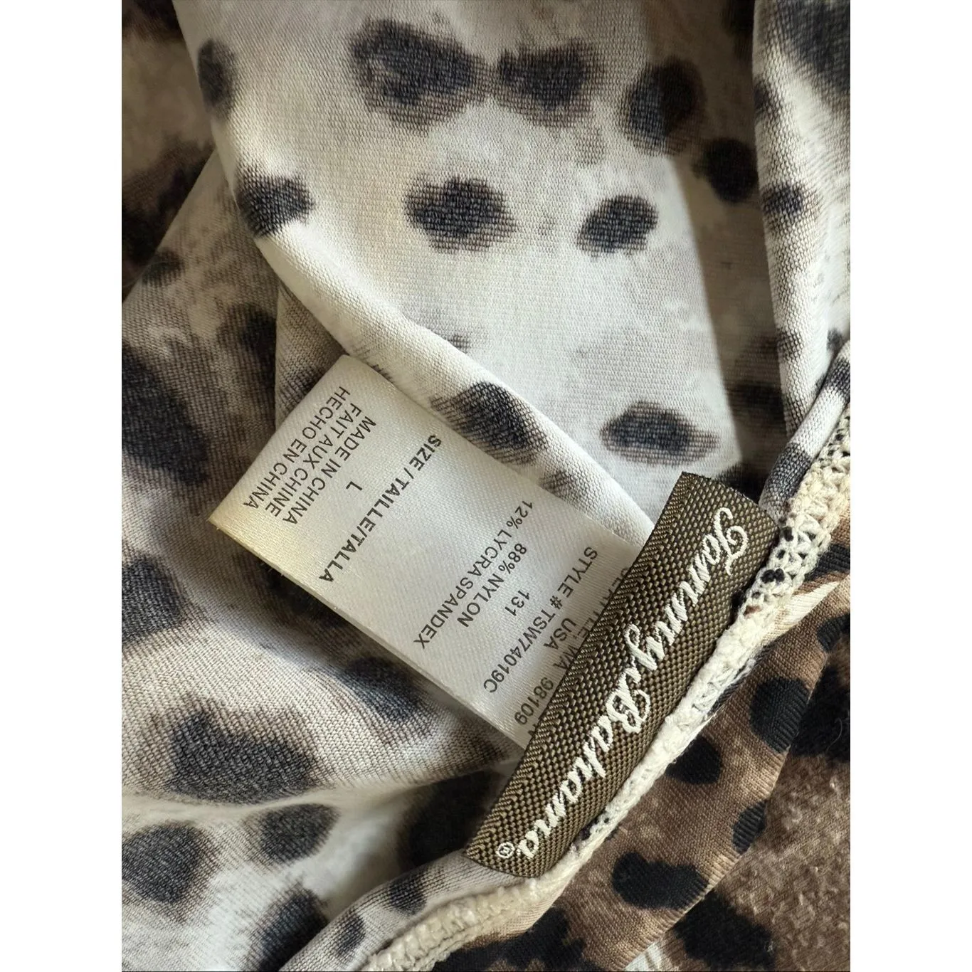 Tommy Bahama Swim Dress Halter Leopard Print $168 L - Image 7