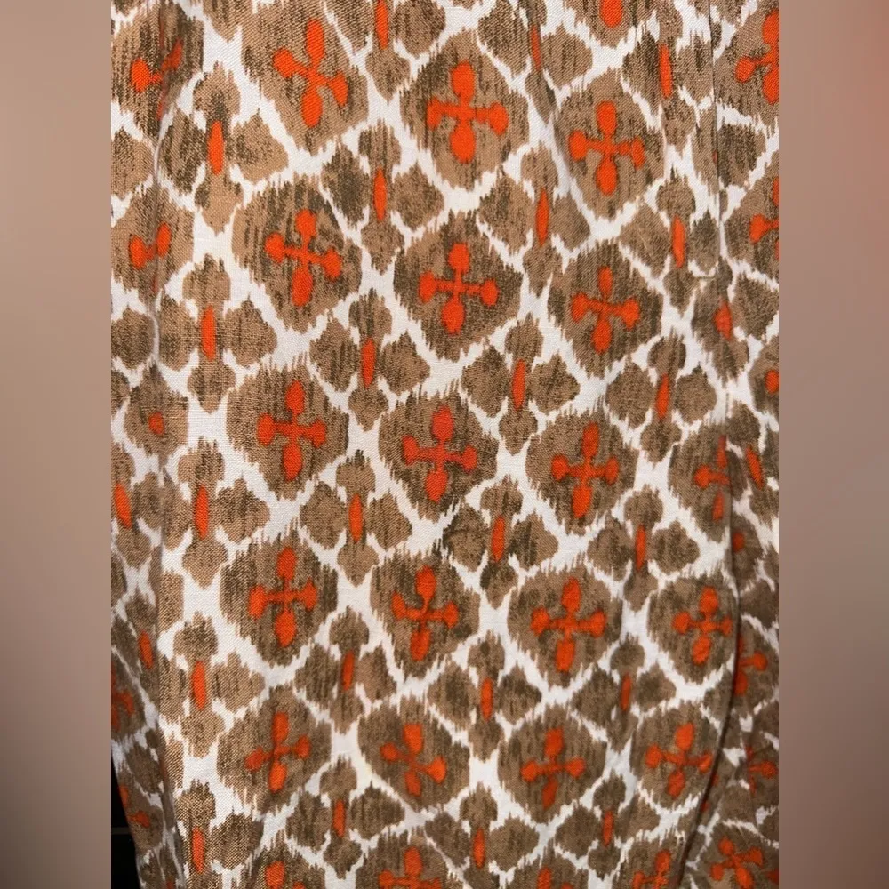 EUC Ruby Rb. Orange& white ankle pants Sz 8 Orange - Image 4