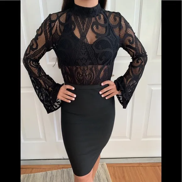 Wow Couture Lace BodyCon Dress - Image 2