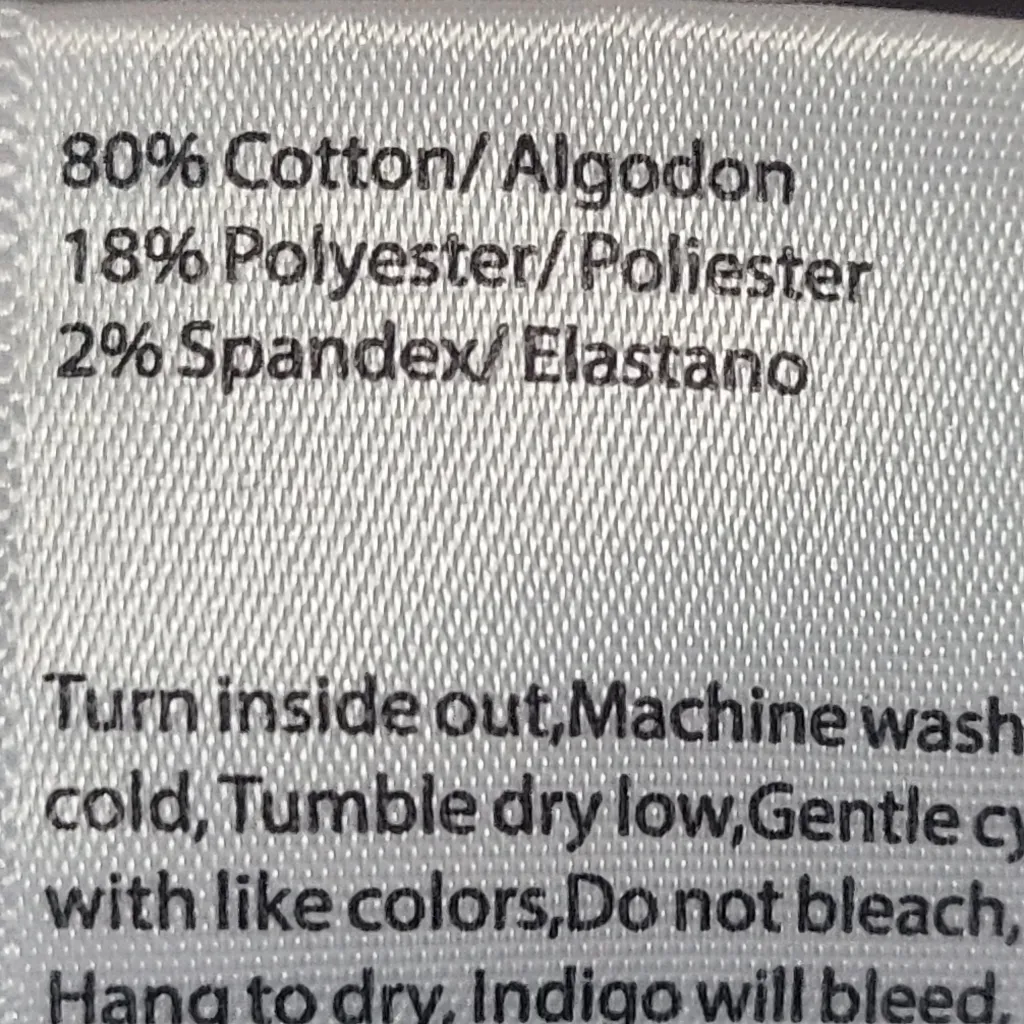 Risen Camille Acid Wash Crop Distressed High Rise Straight Jeans Size 11/30‎ Blue - Image 6