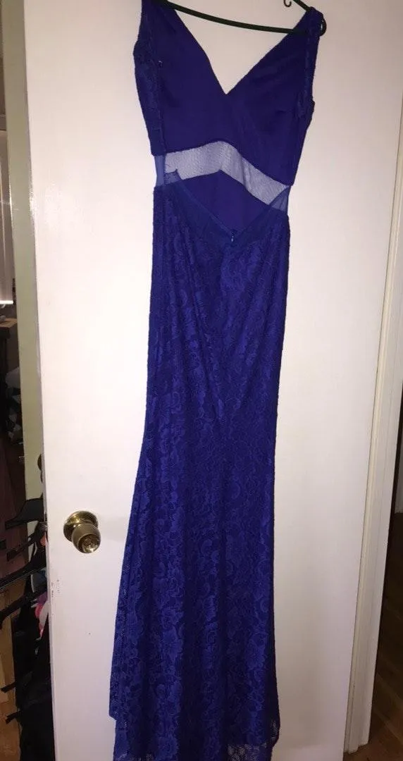 Royal Blue Prom Dress Size 0 - Image 4