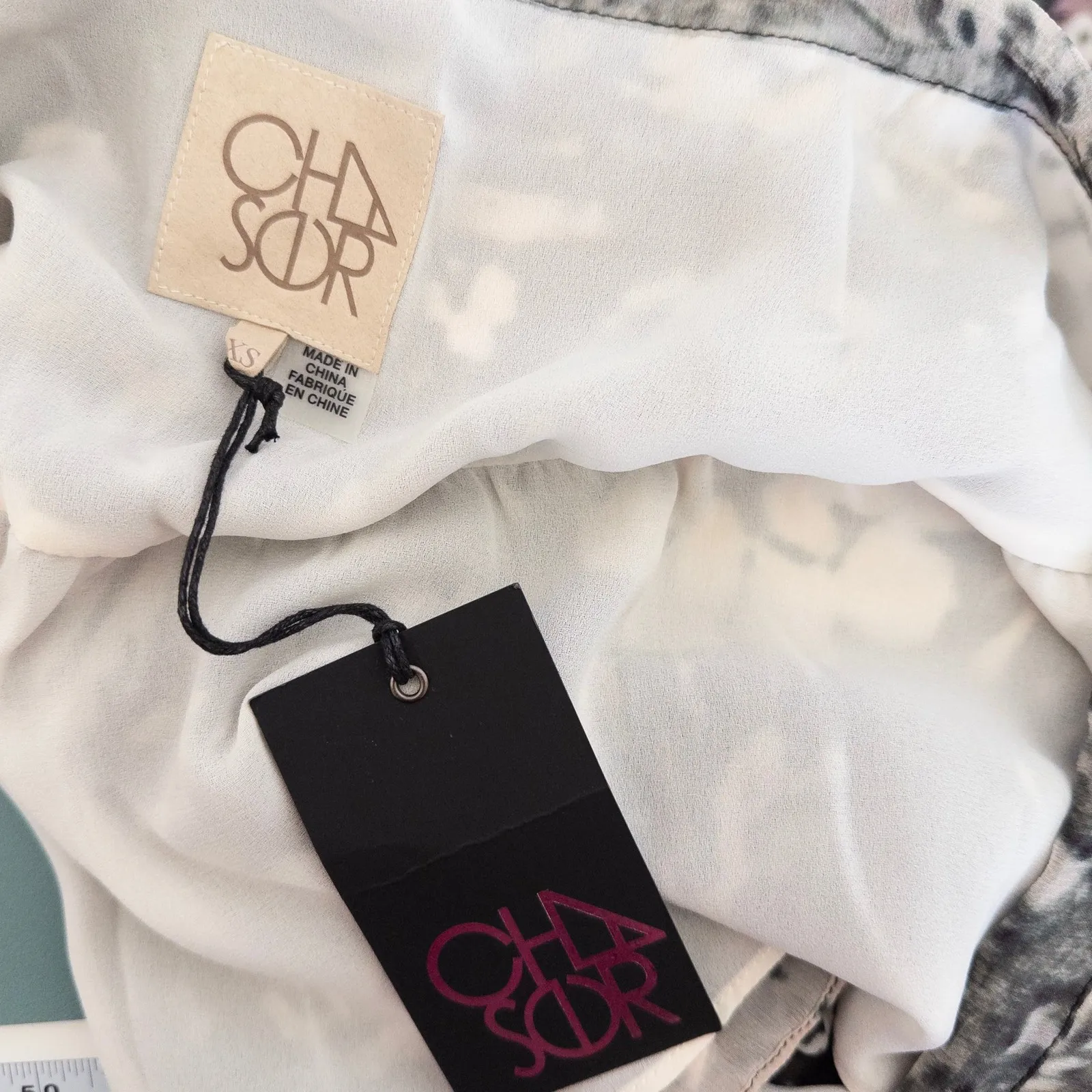 Chaser Womens Silk‎ Skirt Size XS Gray Floral Mesh Layered Ruffle Y2K Indie Boho - Image 6