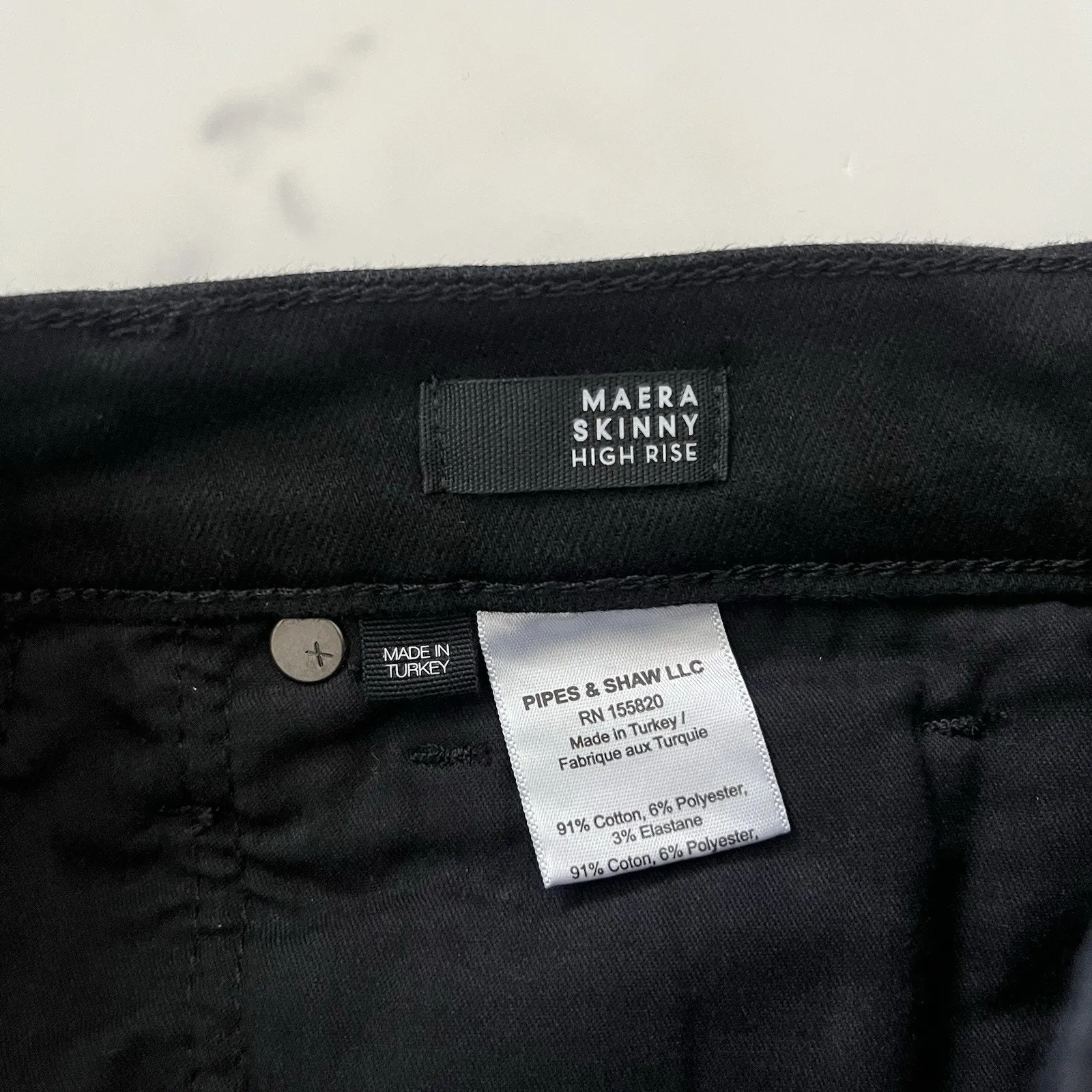 Veronica Beard Maera skinny Jans Onix Black Size 27 classic chic minimalist - Image 10