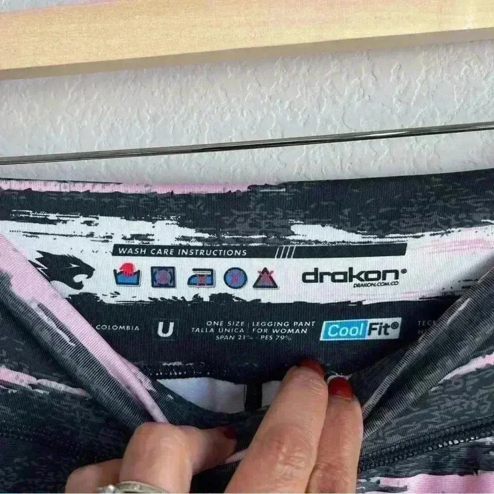 Drakon Colombian Workout‎ High Waisted Leggings for Women Compression Tight OS Black Size undefined - Image 10