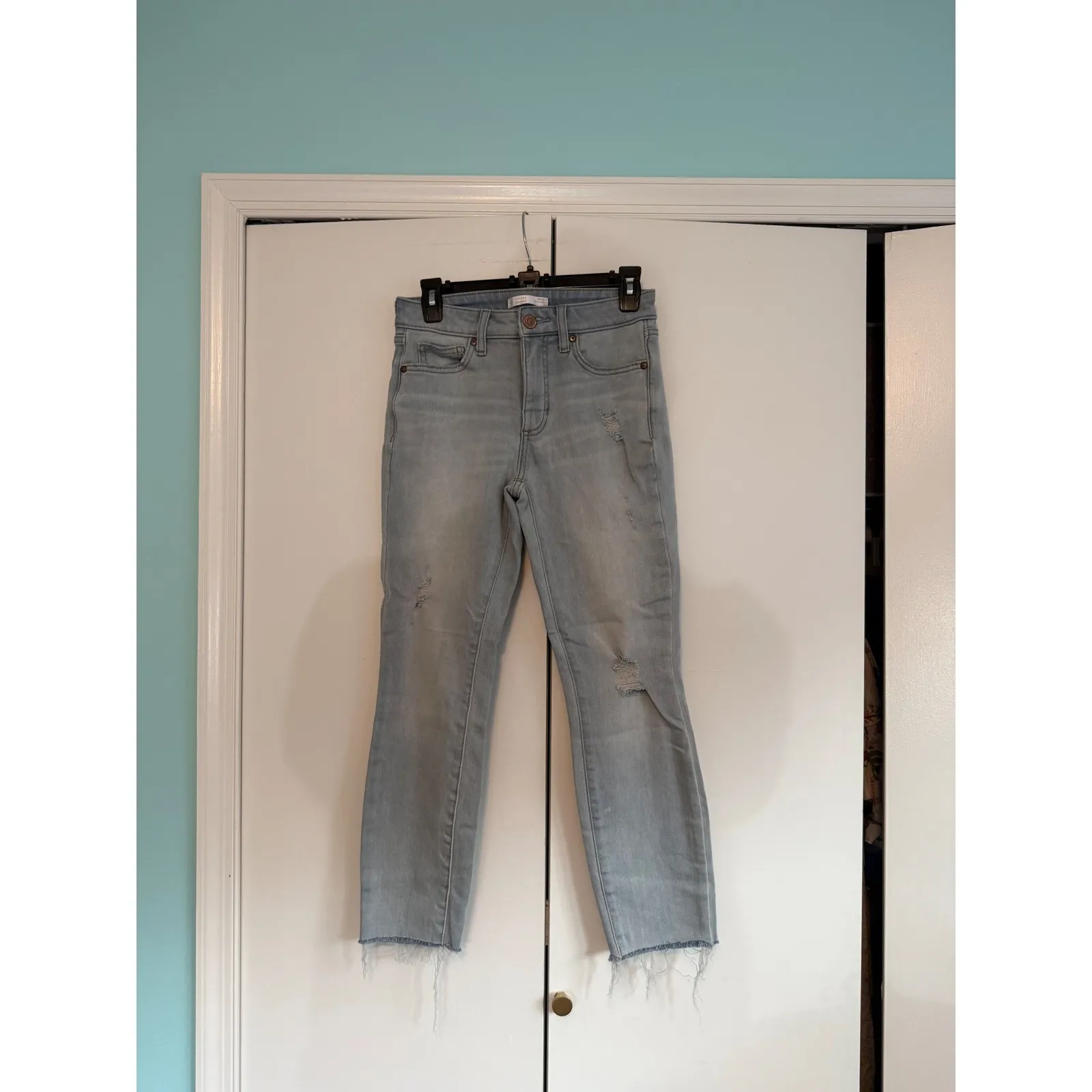 Lot of 2 Lauren Conrad High‎ Rise Jeans | Skinny| Straight | Distressed | Size 2 - Image 6