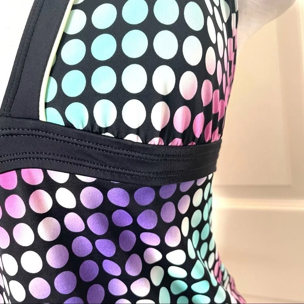 Nike polka dot tankini top size 10 - Image 6