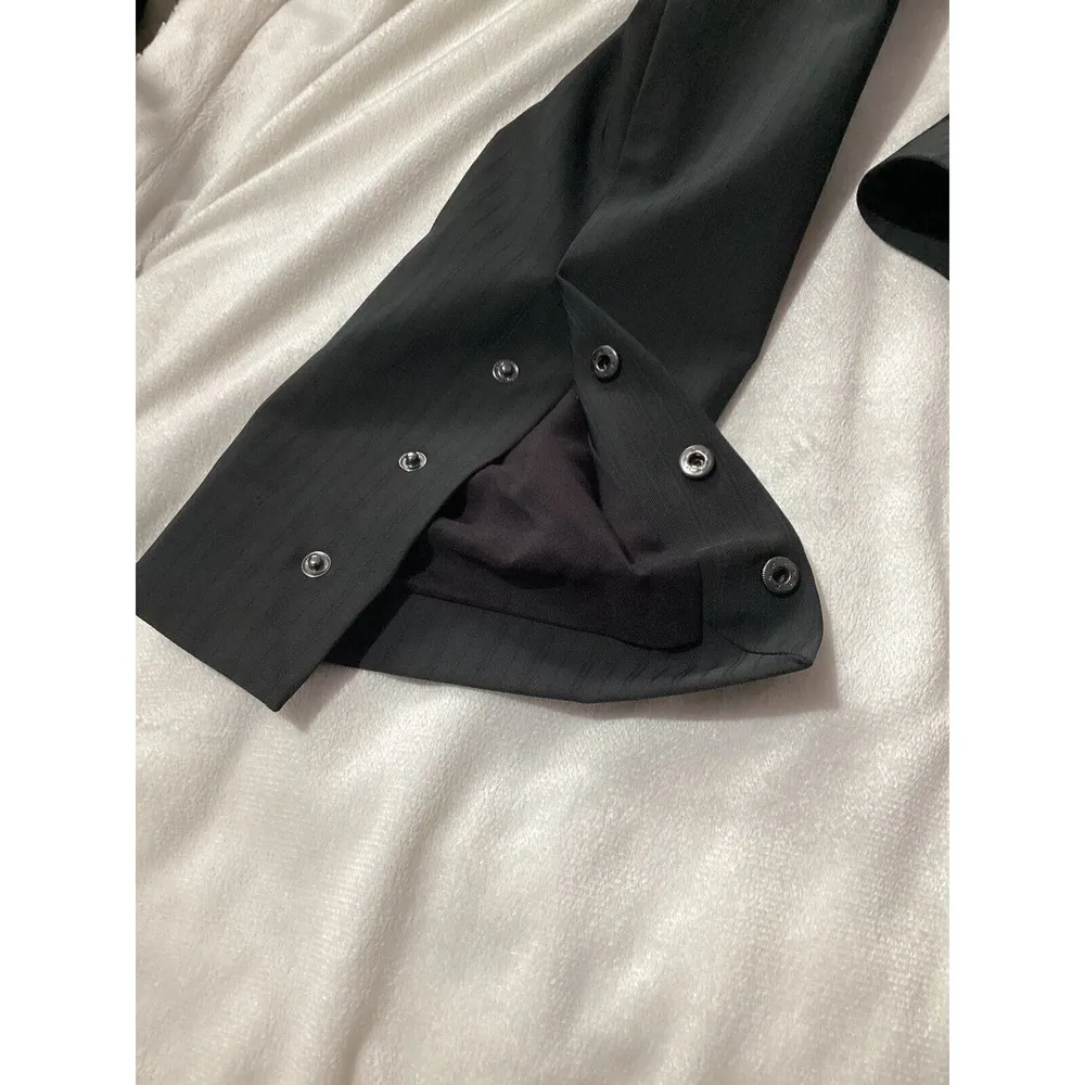 10 Crosby Derek Lam Black Fringe Open Front Blazer Size 8 - Image 6