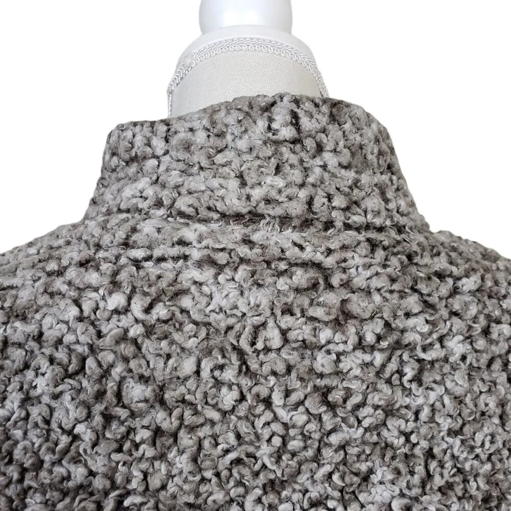 Original Weatherproof Vintage Faux Fur Sherpa Quarter Zip Pullover Size Large - Image 7