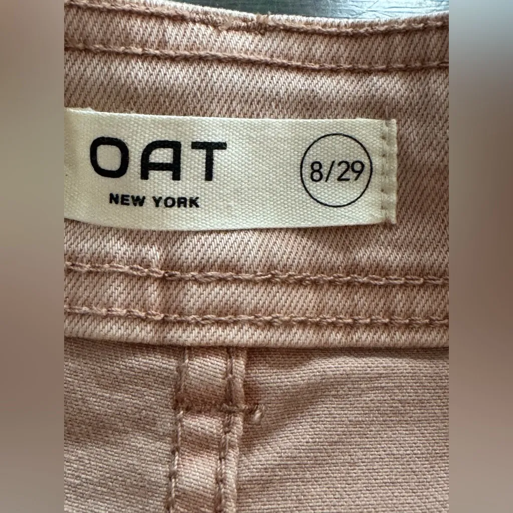 Oat New York Women's Light dusty pink Flare Jeans 8 EUC Size undefined - Image 6