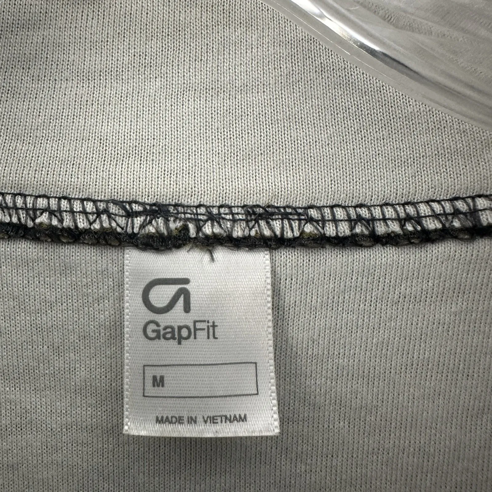 GapFit Scuba Bomber Full‎ Zip Up Jacket Athletic Lightweight Gray Women's Medium - Image 4