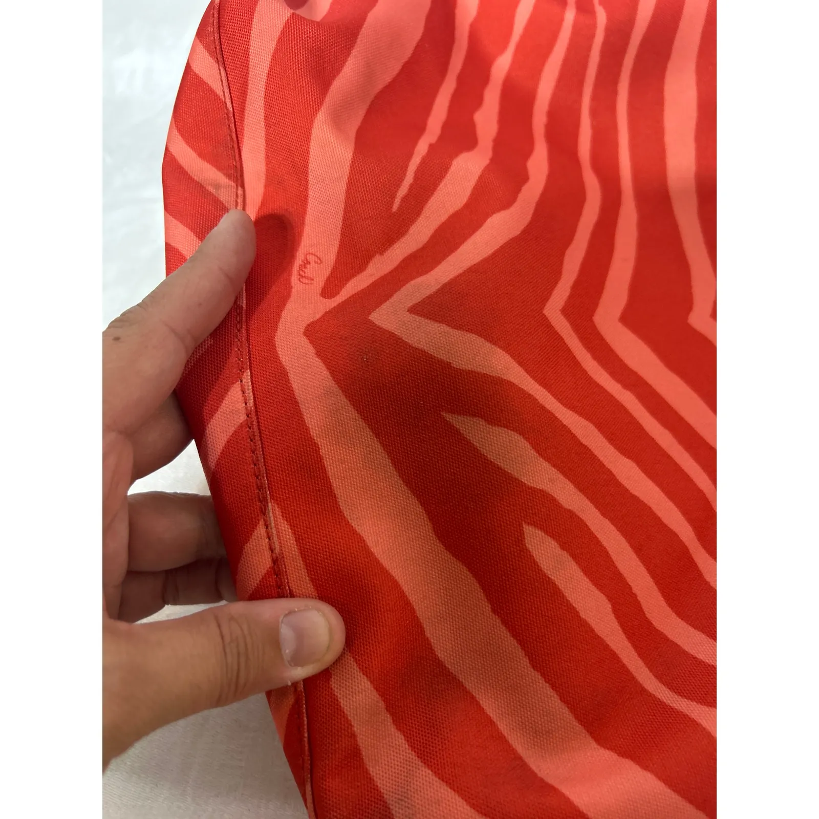 Coach Purse K1380-F23283 Coral Zebra Print Canvas Shoulder Bag - Image 8