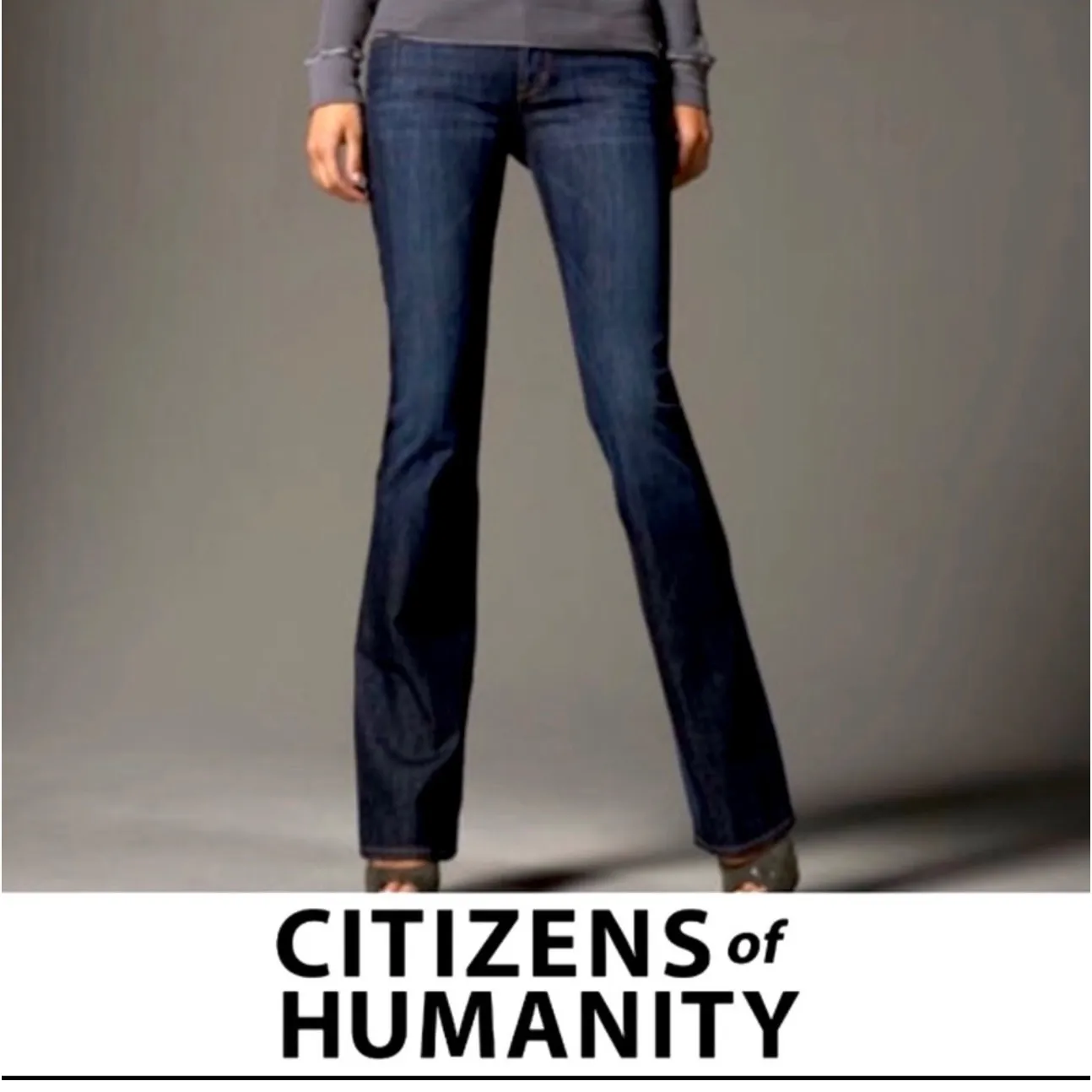 Citizens of Humanity Bootcut Jeans Womens 28 Stay Gold Low Waist Dark Wash - Image 2