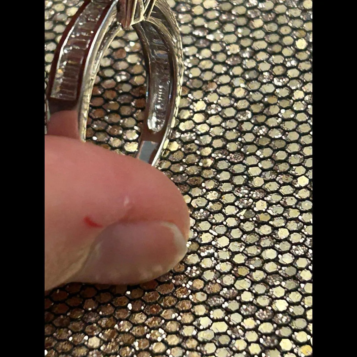 925 sterling silver size 8 h7 3.46g Blue - Image 5