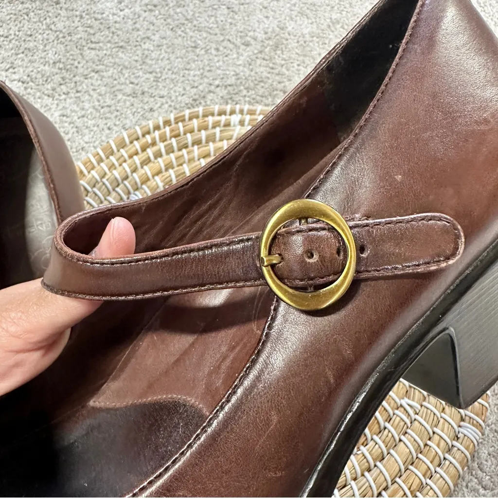 Dansko Women’s Brown Leather Becca Mary Jane Buckle Pump Shoes Heels 42/US 11.5 - Image 15