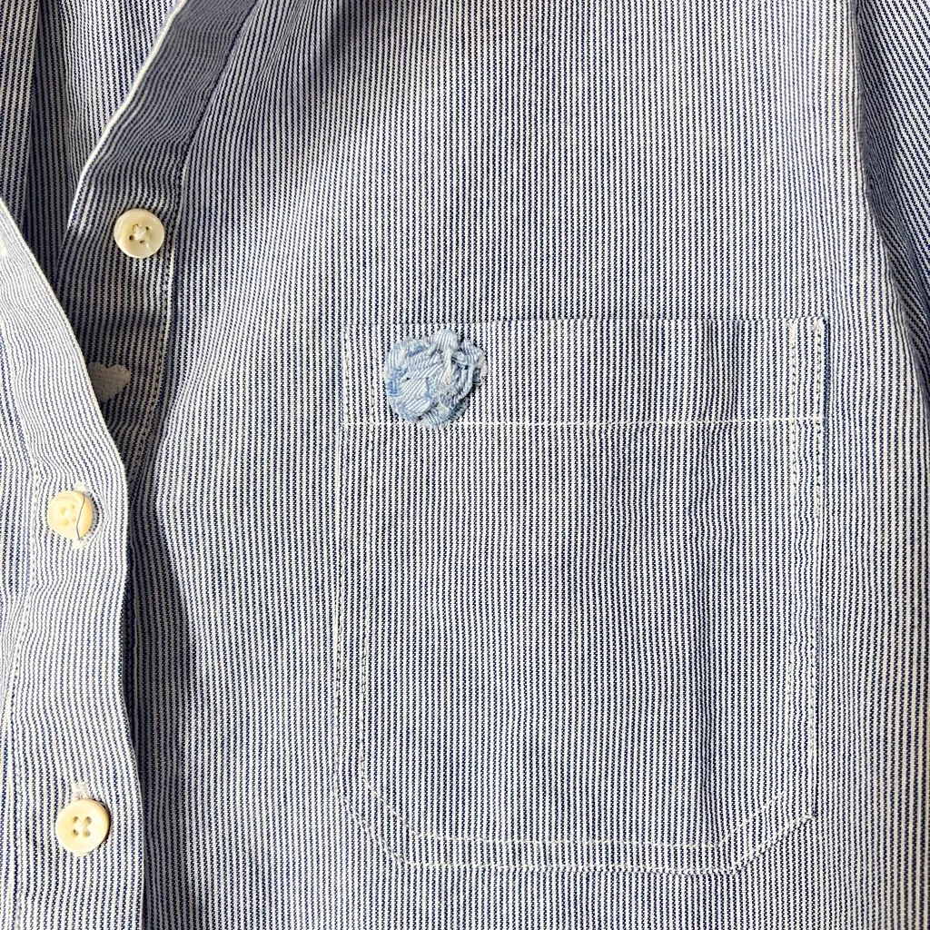 Alex Mill Women’s Blue Striped Shirt Dress 100% Cotton Size Large - Image 5