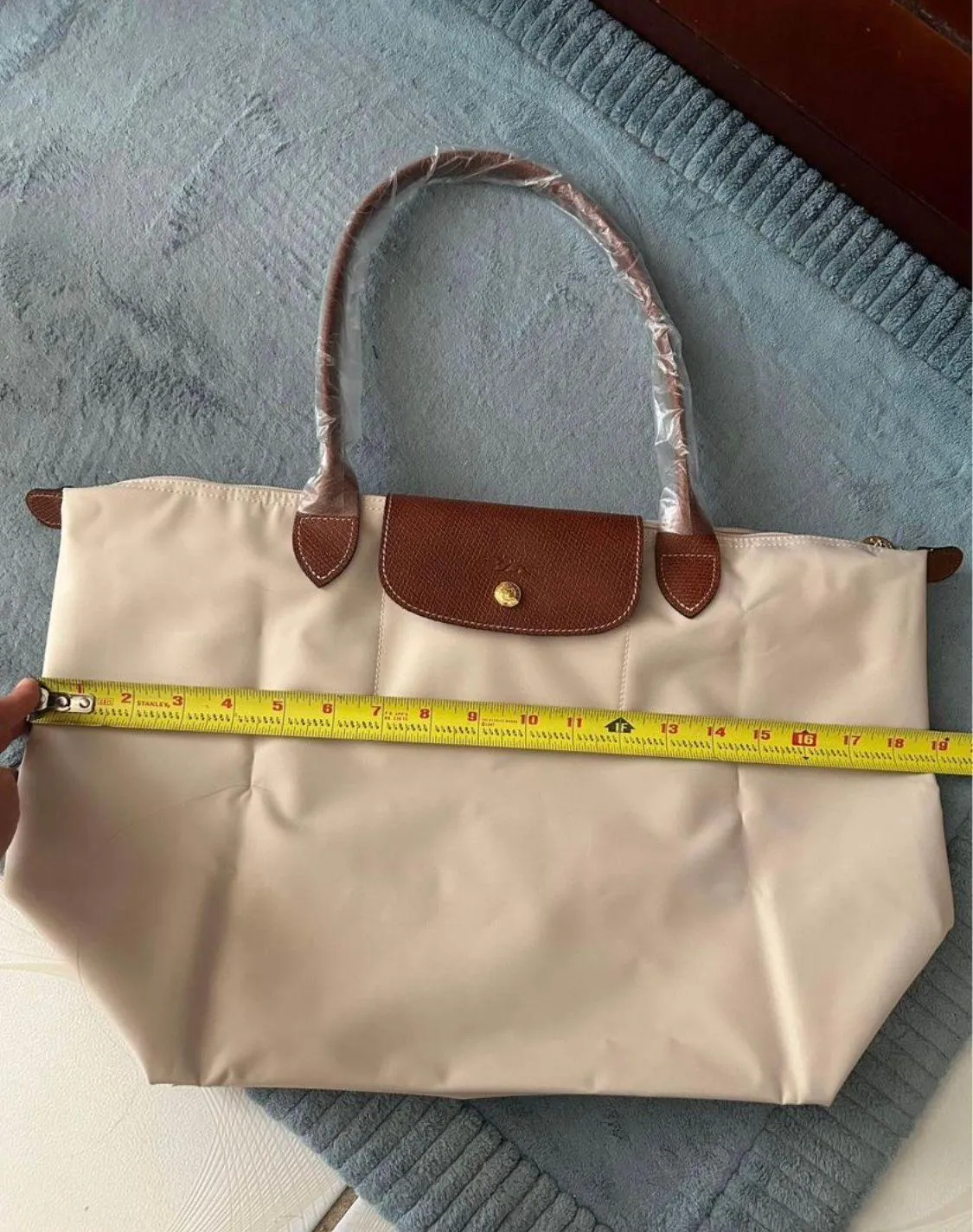 Le Pliage Large Tote Bag White Color - Image 4