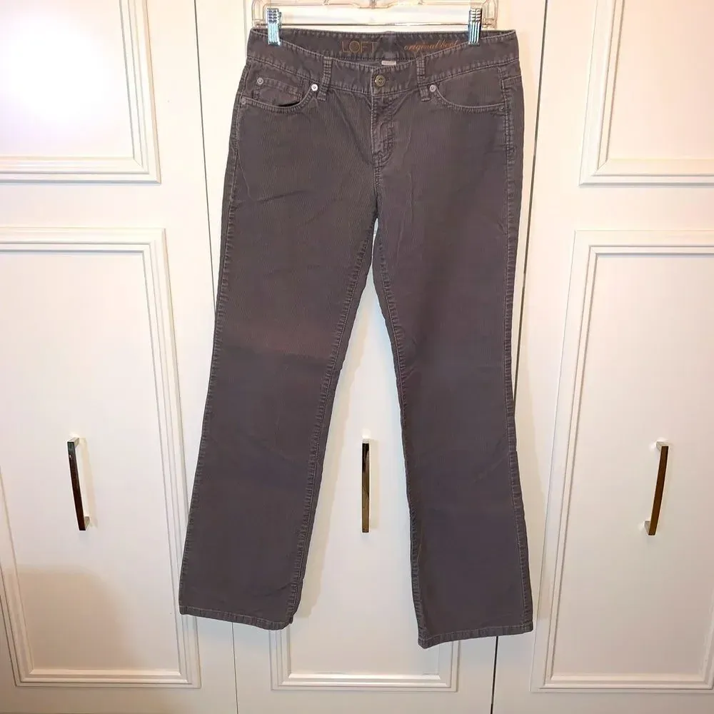 LOFT Grey boot cut‎ corduroy jeans 4 - Image 2